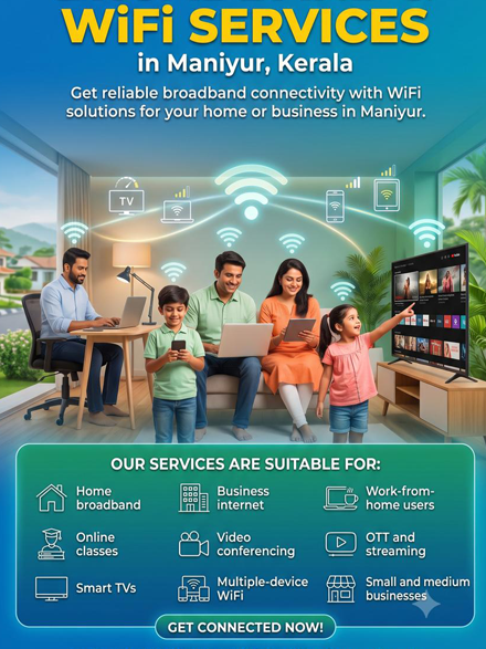Broadband & WiFi Services in Maniyur